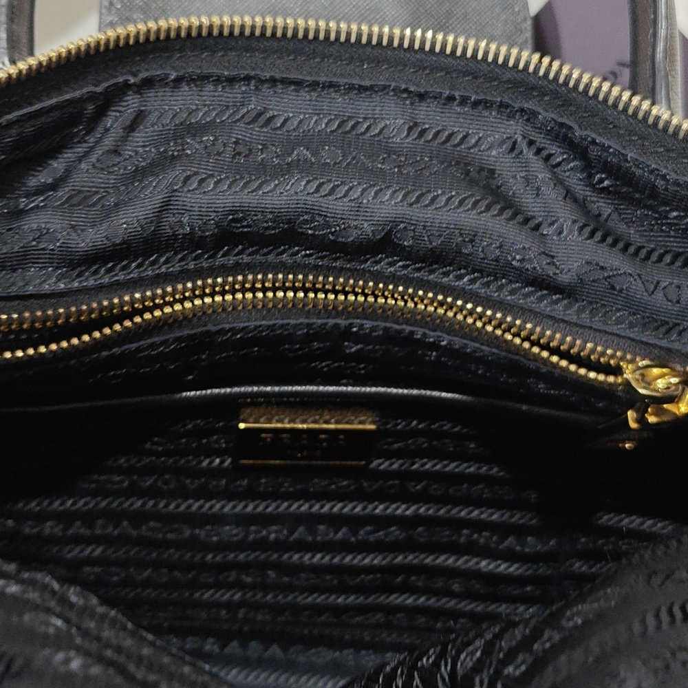 Prada Black Nylon And Leather Satchel Bag - Picture 12 of 17